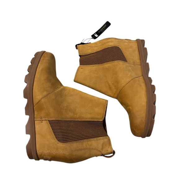 SOREL Joan of Arctic Leather Wedge Chelsea Ankle Bootie’s Size 11 Women - Picture 5 of 11